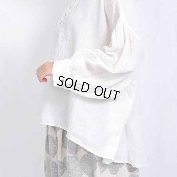 画像6: tumugu / ツムグ ラミーキャンバス フードブラウス (6)