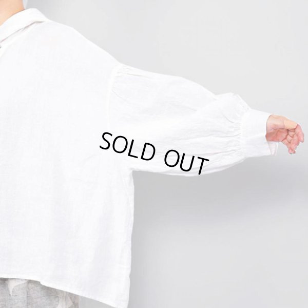 画像3: tumugu / ツムグ ラミーキャンバス フードブラウス (3)