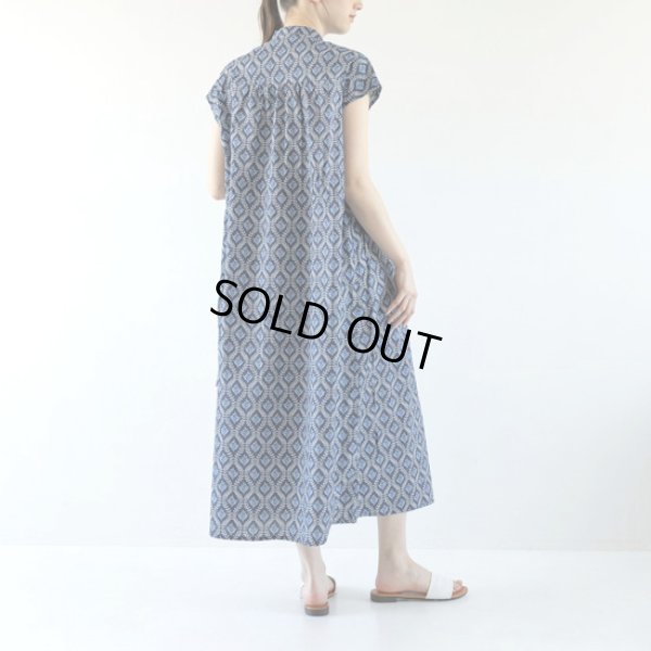 画像6: sosotto / ソソット ツタ柄細ピンタック ウエストドロスト フレンチワンピース (6)