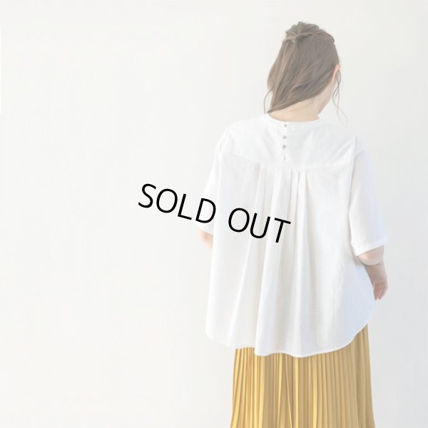 画像4: sosotto / ソソット 綿麻前⾝LIBERTY 後ろタックブラウス (4)