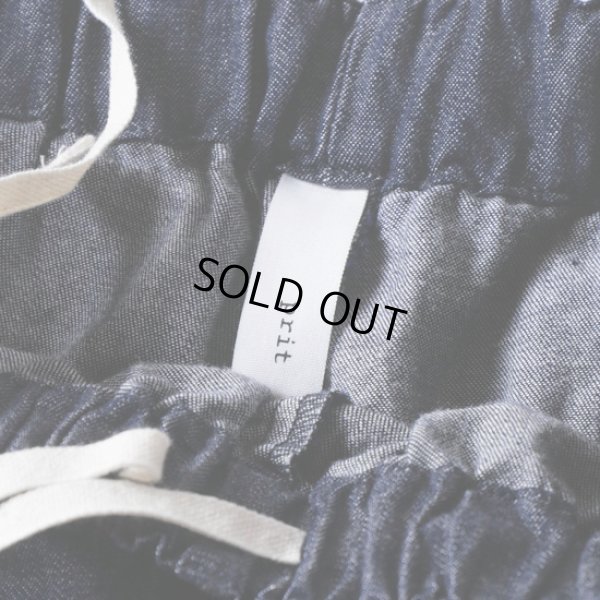 画像4: prit / プリット 6oz反応染めデニム テーパードイージーパンツ (4)