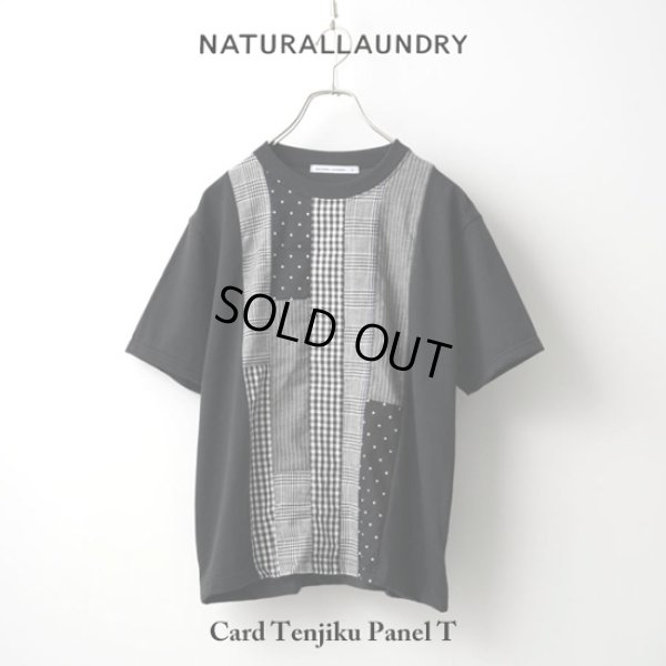 画像9: NATURAL LAUNDRY / ナテュラルランドリー カード天竺パネルTシャツ (9)