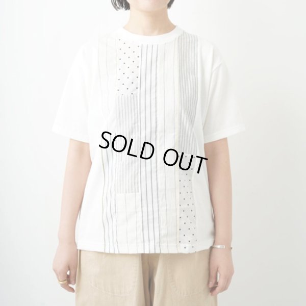 画像4: NATURAL LAUNDRY / ナテュラルランドリー カード天竺パネルTシャツ (4)