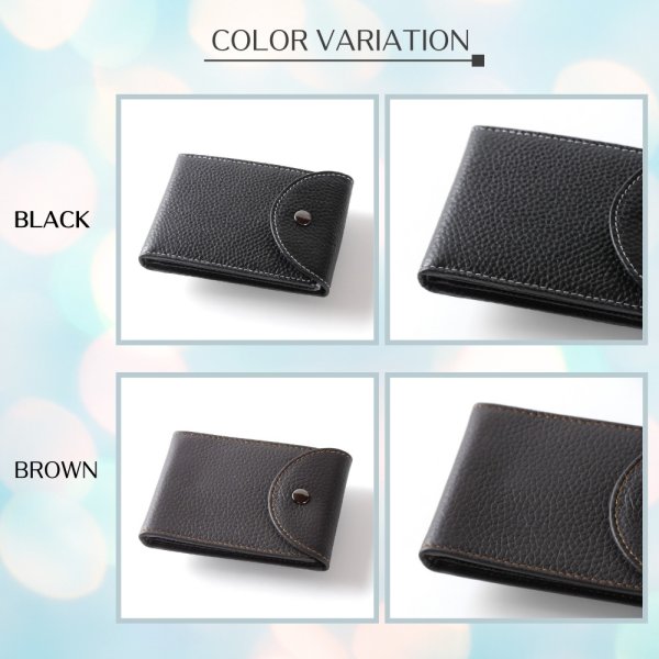 画像7: トナリノショップ 透明ベラ付きカードケース 本革 2つ折りスリム IDカード 定期入れ 診察券 資格証 革 社員証 (7)