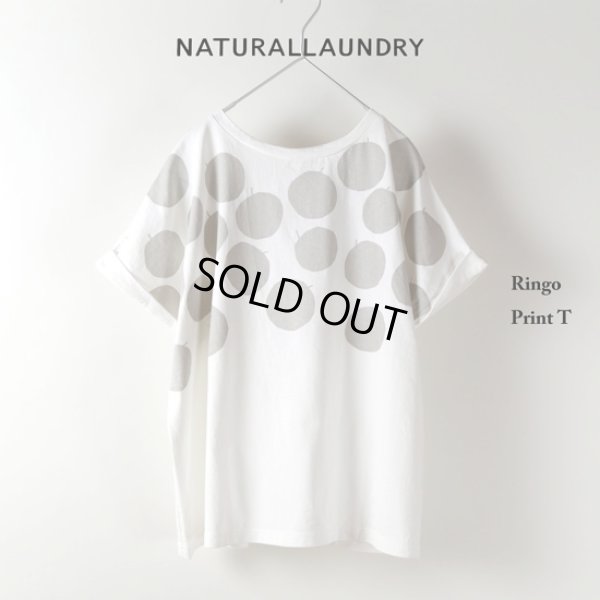 画像8: NATURAL LAUNDRY / ナテュラルランドリー 空紡天竺 リンゴプリントT (8)