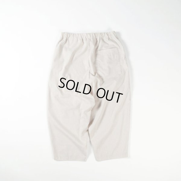 画像6: prit / プリット リネン混ストレッチシャンブレー 8分丈バギーパンツ (6)