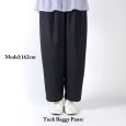 画像10: prit / プリット リネン混ストレッチシャンブレー タックバギーパンツ (10)