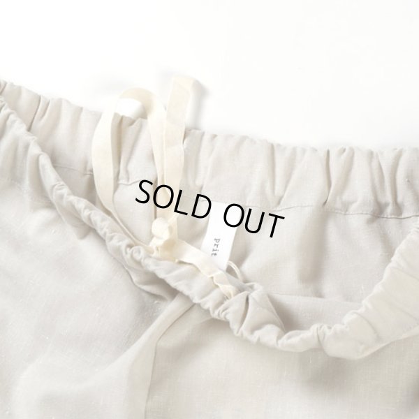 画像4: prit / プリット リネン混ストレッチシャンブレー 8分丈バギーパンツ (4)