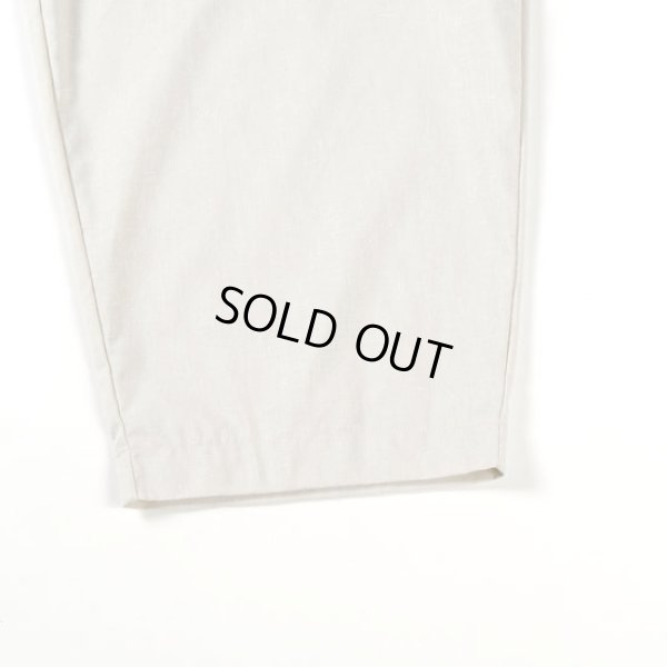 画像6: prit / プリット リネン混ストレッチシャンブレー タックバギーパンツ (6)