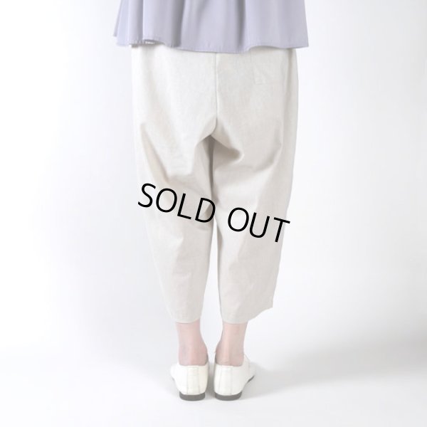 画像10: prit / プリット リネン混ストレッチシャンブレー 8分丈バギーパンツ (10)