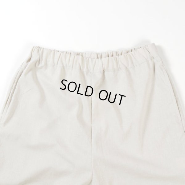 画像3: prit / プリット リネン混ストレッチシャンブレー 8分丈バギーパンツ (3)