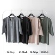 画像16: sosotto / ソソット ストレッチフライス LIBERTY前立てドット釦カーデ 5分袖 (16)