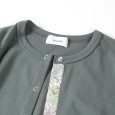 画像4: sosotto / ソソット ストレッチフライス LIBERTY前立てドット釦カーデ 5分袖 (4)