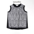 画像10: sosotto / ソソット ストレッチフライス LIBERTY前⾝頃ノースリーブ (10)