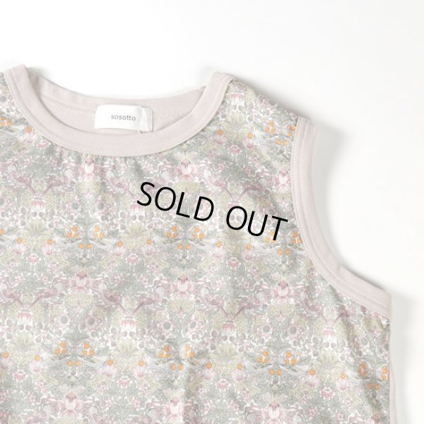 画像4: sosotto / ソソット ストレッチフライス LIBERTY前⾝頃ノースリーブ (4)