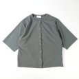 画像5: sosotto / ソソット ストレッチフライス LIBERTY前立てドット釦カーデ 5分袖 (5)