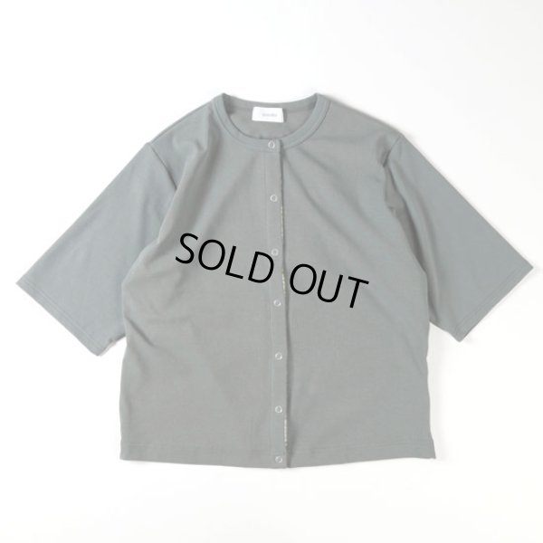 画像5: sosotto / ソソット ストレッチフライス LIBERTY前立てドット釦カーデ 5分袖 (5)