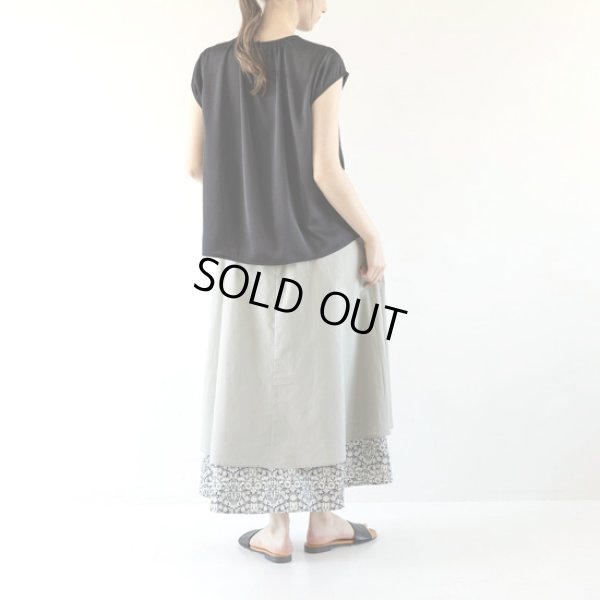 画像6: sosotto / ソソット アンティークサテン ギャザーフレンチブラウス (6)