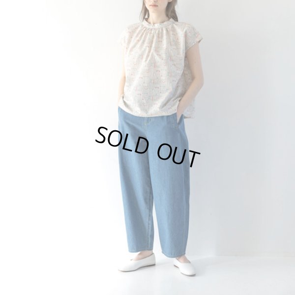 画像6: sosotto / ソソット LIBERTYタナローン スタンドカラーフレンチブラウス (6)