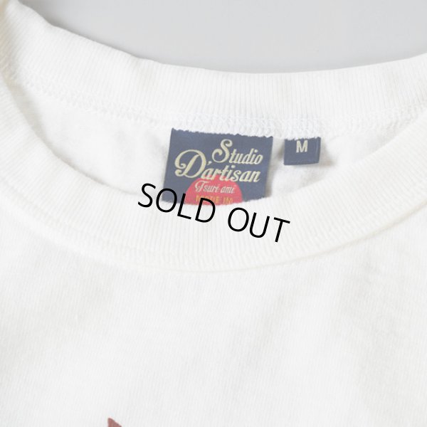 画像3: STUDIOD'ARTISAN / ステュディオダルチザン 吊り編みプリントTシャツ (3)