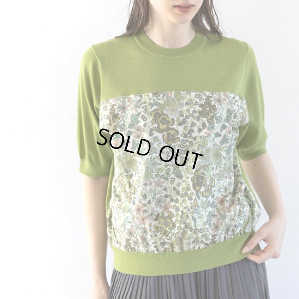 画像3: sosotto / ソソット テンセルコットン 胸切替リバティプルオーバー5分袖 (3)