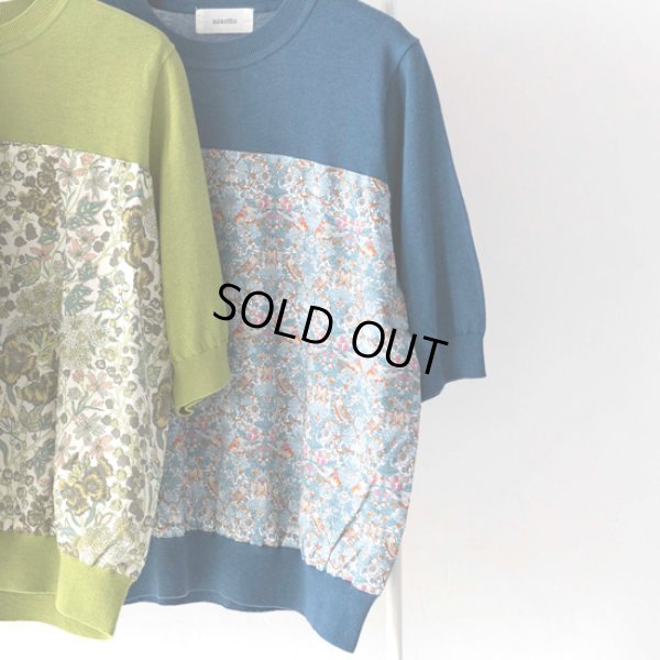 画像8: sosotto / ソソット テンセルコットン 胸切替リバティプルオーバー5分袖 (8)