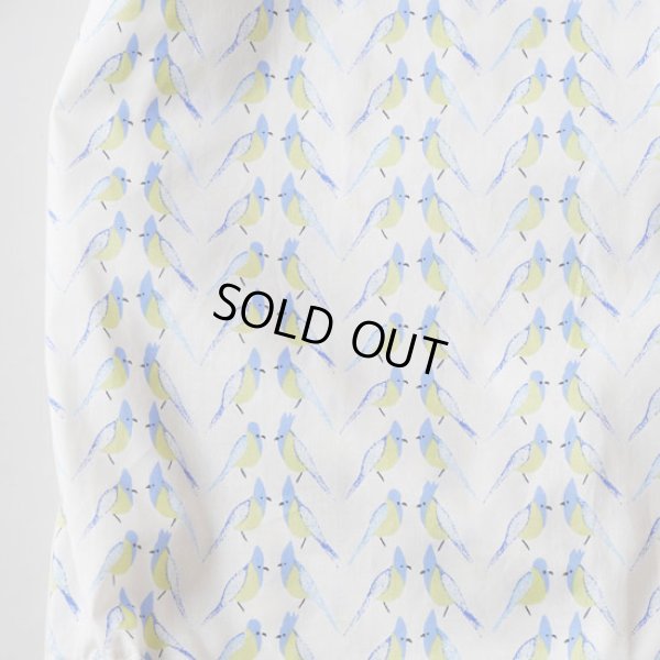 画像9: sosotto / ソソット LIBERTYタナローン ウエストドロストフリル衿プルオーバーブラウス5分袖 (9)