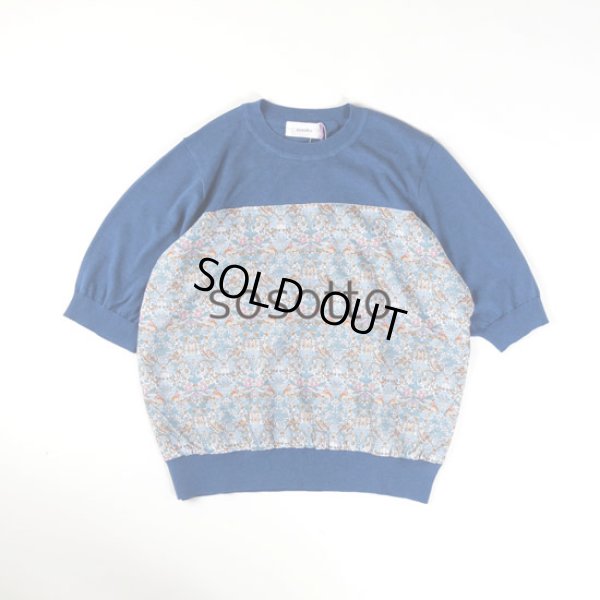 画像6: sosotto / ソソット テンセルコットン 胸切替リバティプルオーバー5分袖 (6)