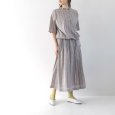 画像13: sosotto / ソソット LIBERTYタナローン ウエストドロストフリル衿プルオーバーブラウス5分袖 (13)