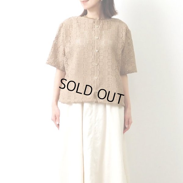 画像12: NARU / ナル ローゲージータイルレースカーデ (12)