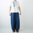 画像5: NATURAL LAUNDRY / ナテュラルランドリー カード天竺×先染め リメイクT (5)