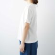 画像2: NATURAL LAUNDRY / ナテュラルランドリー カード天竺×先染め リメイクT (2)