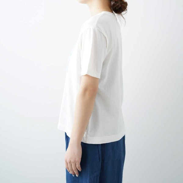 画像2: NATURAL LAUNDRY / ナテュラルランドリー カード天竺×先染め リメイクT (2)