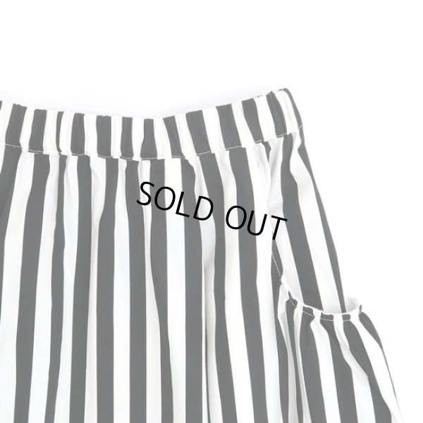 画像6: NARU / ナル ブロードストライプ＆チェック柄 ギャザースカート (6)