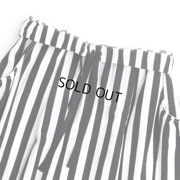 画像5: NARU / ナル ブロードストライプ＆チェック柄 ギャザースカート (5)