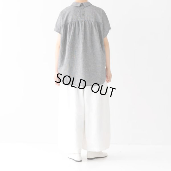 画像5: prit / プリット 綿麻平織 スリーブレス衿付プルオーバー (5)