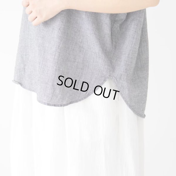 画像4: prit / プリット 綿麻平織 スリーブレス衿付プルオーバー (4)