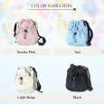 画像6: トナリノショップ ダブル巾着ショルダー 巾着バッグ、ダブル巾着ポケット付き、軽量ポリエステル素材、撥水素材、ユニセックス (6)