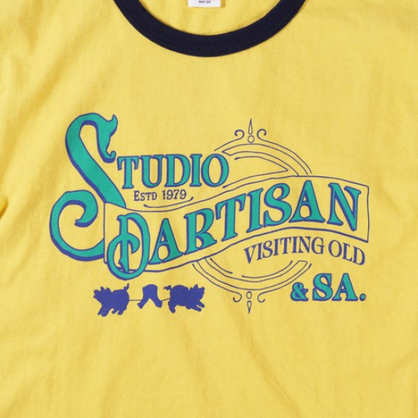 画像2: STUDIOD'ARTISAN / ステュディオダルチザン リンガープリントTシャツ (2)