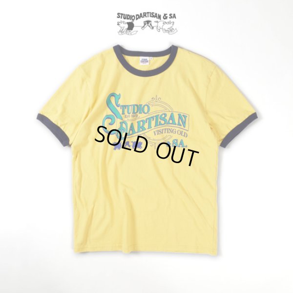 画像1: STUDIOD'ARTISAN / ステュディオダルチザン リンガープリントTシャツ (1)