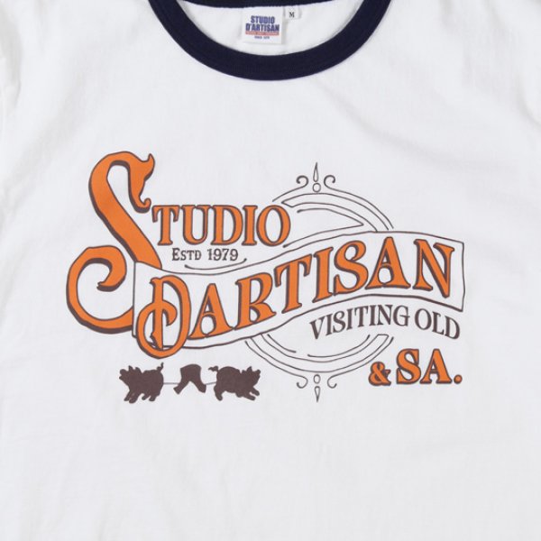 画像8: STUDIOD'ARTISAN / ステュディオダルチザン リンガープリントTシャツ (8)