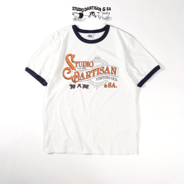 画像7: STUDIOD'ARTISAN / ステュディオダルチザン リンガープリントTシャツ (7)