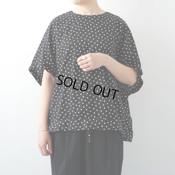 画像10: grin / グリン 綿レーヨンドットプリントプルオーバー (10)