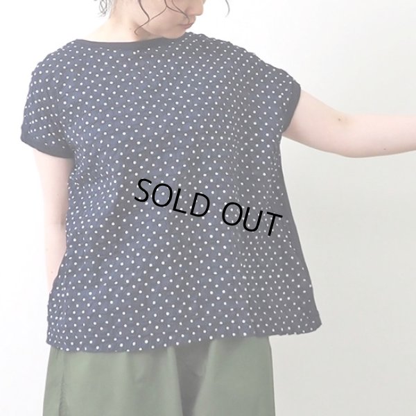 画像8: NARU / ナル リップルシンプルドット 切替ミナミシャツ (8)