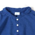 画像3: NATURAL LAUNDRY / ナテュラルランドリー シャンブレー丸衿5分袖プルオーバー (3)