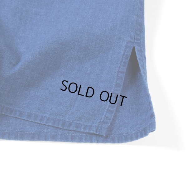 画像6: NATURAL LAUNDRY / ナテュラルランドリー シャンブレー丸衿5分袖プルオーバー (6)