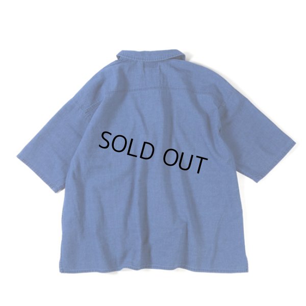 画像9: NATURAL LAUNDRY / ナテュラルランドリー シャンブレー丸衿5分袖プルオーバー (9)