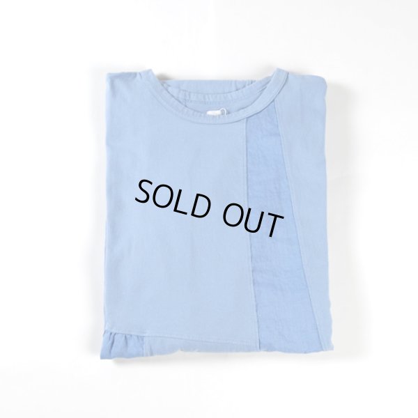 画像8: grin / グリン 天竺×リネン ハギハギ5分袖ワンピース (8)