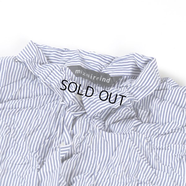 画像3: mizuiroind / ミズイロインド ワッシャープリーツ フレアーチェックシャツ (3)