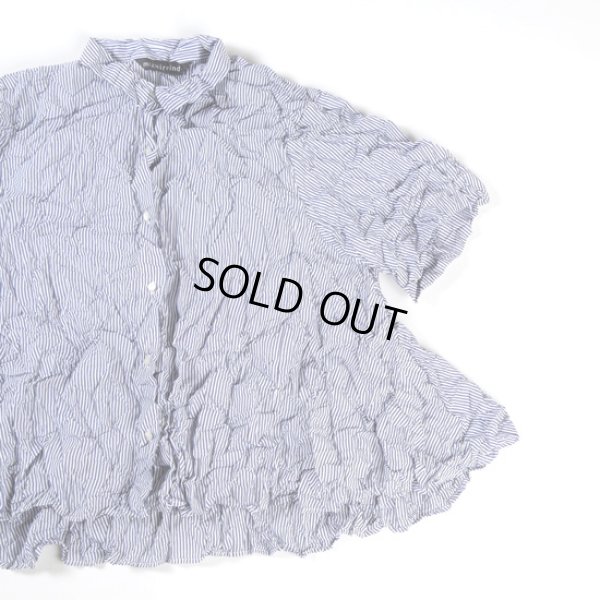 画像4: mizuiroind / ミズイロインド ワッシャープリーツ フレアーチェックシャツ (4)